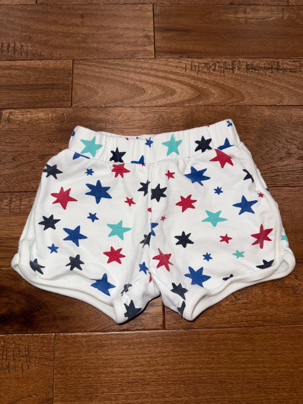 Hanna Andersson Girls Summer Multicolored Stars French Terry Shorts -  Size 5